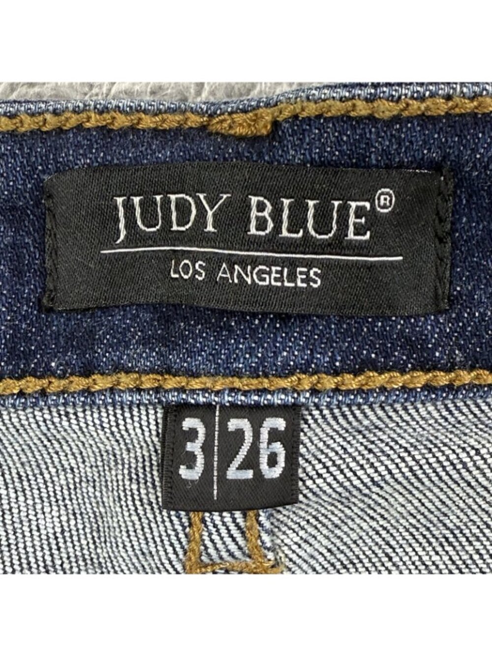 Judy Blue Jeans Womens 3/26 Blue Boyfriend Distressed Stretch Denim JB82346DK - Picture 3 of 16